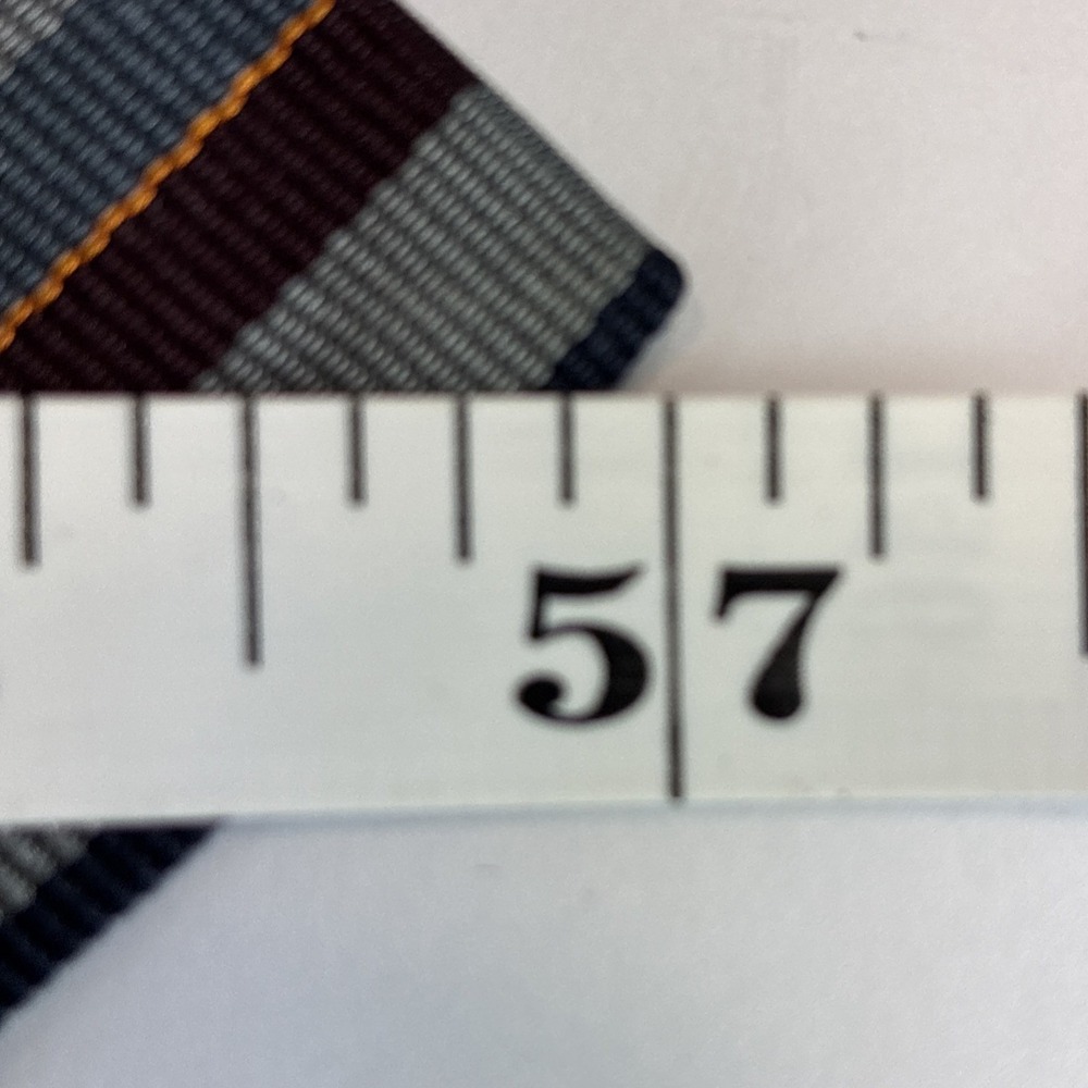 REPP Robert Talbott for Homer Reed Silk Stripe Blue Tie USA Hand Sewn 3.5x57 GUC - Picture 2 of 11